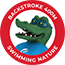 Swimming badge with a crocodile on it